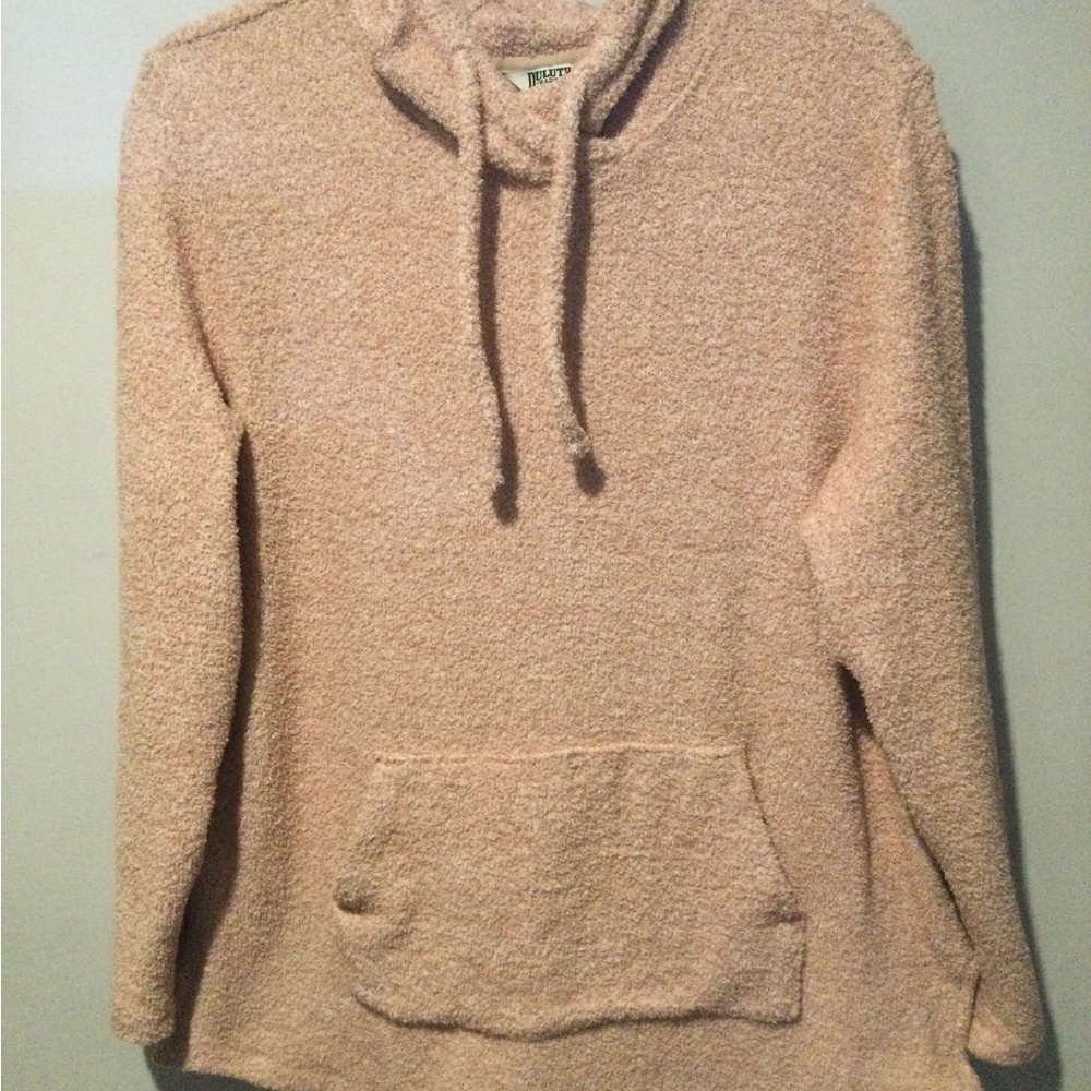 DULUTH TRADING LONG SLEEVE PULLOVER TUNIC HOODIE W/ DRAWSTRING KANGAROO POCKET